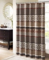 MADISON PARK PRINCETON JACQUARD SHOWER CURTAIN, 72" X 72"