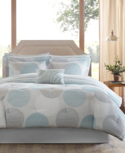Madison Park Knowles 7-pc. Twin Comforter Set Bedding In Aqua