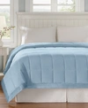 Madison Park Windom Lightweight Down Alternative Satin Trim Blanket, King In Blue