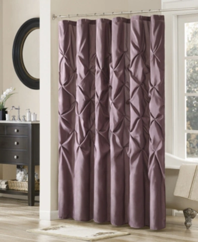 Madison Park Laurel Shower Curtain, 72" X 72" In Plum