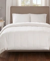 Madison Park Cambria Oversized Down Alternative Satin Trim Blanket, Full/queen In Ivory