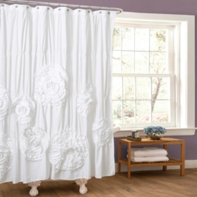 Lush Decor Serena 72" X 72" Shower Curtain In White