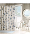 Madison Park Bayside Seashell Shower Curtain, 72" X 72" In Blue