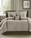 Madison Park Dallas 7-pc. California King Comforter Set Bedding In Taupe