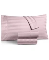 Charter Club 1.5" Stripe 550 Thread Count 100% Cotton 4-pc. Sheet Set, King, Exclusively At Macy's In Pale Lilac