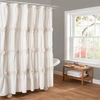 Lush Decor Darla Shower Curtain, 72" X 72" In White