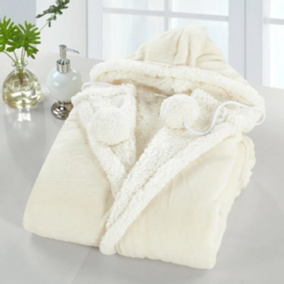 Chic Home Nava 51x71 Hooded Snuggle Bedding In Ivory