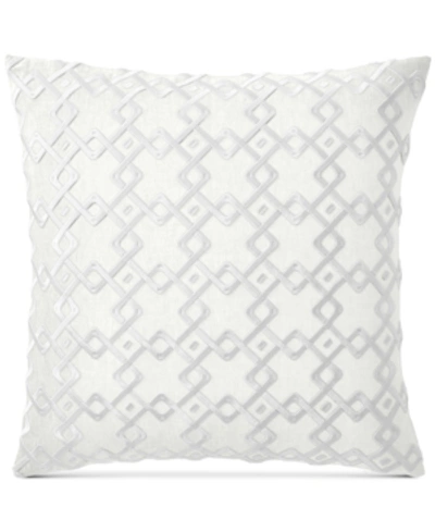 Hotel Collection Embroidered Decorative Pillow, 22" X 22", Created For Macy's In White
