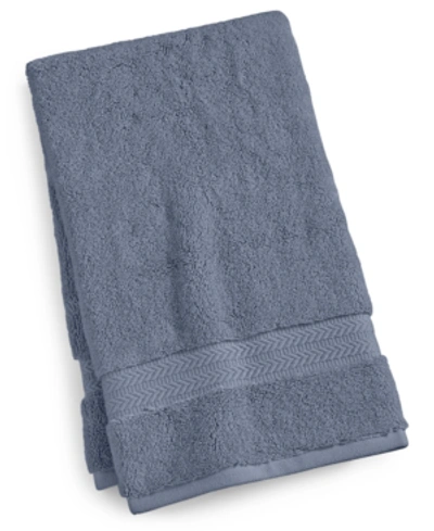 Hotel Collection Finest Elegance Luxury Turkish Cotton Hand Towel. 18" X 30", Exclusively At Macy's In Slate Blue