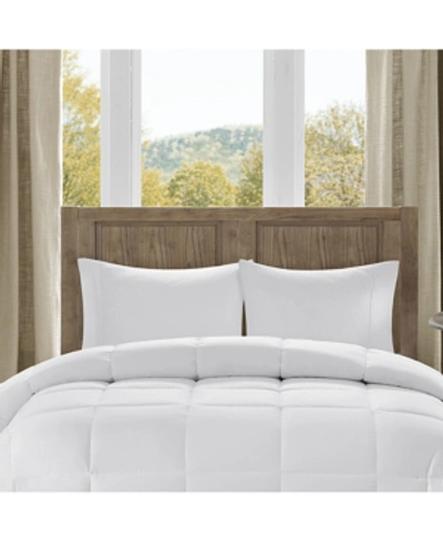 Madison Park Winfield 300 Thread Count Cotton Percale Luxury Down Alternative Comforter, Twin/twin Xl In White