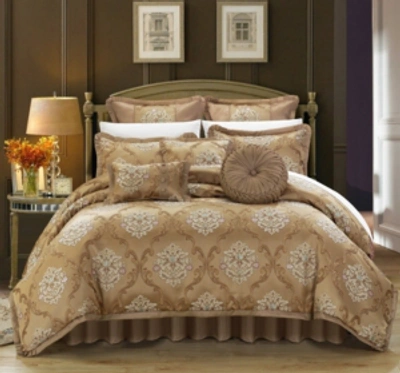 Chic Home Aubrey 9-pc Queen Comforter Set Bedding In Gold
