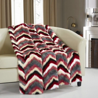 Chic Home Orna 50x60 Throw Bedding In Red