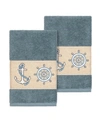 LINUM HOME EASTON 2-PC. EMBELLISHED HAND TOWEL SET BEDDING