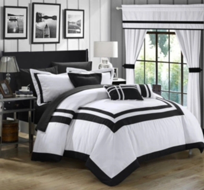 Chic Home Ritz 20-pc Queen Comforter Set Bedding In White