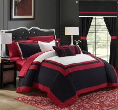 Chic Home Ritz 20-pc King Comforter Set Bedding In Black