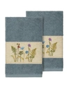 LINUM HOME SERENITY 2-PC. EMBELLISHED HAND TOWEL SET