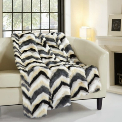 Chic Home Orna 50x60 Throw Bedding In Black