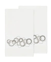Linum Home Annabelle 2-pc. Embellished Bath Towel Set Bedding In White