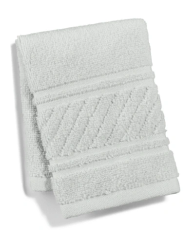Martha Stewart Collection Collection Spa 100% Cotton Washcloth, 13" X 13", Exclusively At Macy's In Silver Pearl