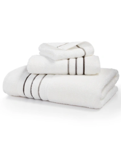 HOTEL COLLECTION ULTIMATE MICROCOTTON BORDERLINE WASHCLOTH, 13" X 13" , EXCLUSIVELY AT MACY'S