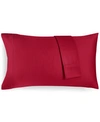 Charter Club Damask 100% Supima Cotton 550 Thread Count Pillowcase Pair, Standard, Created For Macy's Bedding In Pomegranate (burgundy)