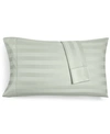 Charter Club Damask 1.5" Stripe 550 Thread Count 100% Cotton Pillowcase Pair, King, Created For Macy's Bedding In Glacier (light Green)