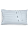 Charter Club Damask 1.5" Stripe 550 Thread Count 100% Supima Cotton Pillowcase Pair, King, Created For Macy's Bed In Vapor (light Blue)