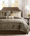 Madison Park Bellagio 7-pc. Comforter Set, California King In Brown
