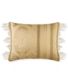 J Queen New York Napoleon Boudoir Decorative Pillow, 20" X 15" In Gold