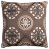 RIZZY HOME MEDALLION DOWN FILLED DECORATIVE PILLOW, 18" X 18"