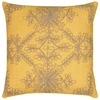 RIZZY HOME MEDALLION DOWN FILLED DECORATIVE PILLOW, 18" X 18"