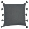 RIZZY HOME TEXTURED SOLID DOWN FILLED DECORATIVE PILLOW, 22" X 22"
