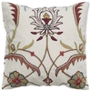 RIZZY HOME 20" X 20" FLORAL WITH MEDALLION DOWN FILLED PILLOW