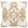 RIZZY HOME 18" X 18" MEDALLION IN JUTE CORD DOWN FILLED PILLOW