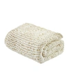 Madison Park Chunky-knit Handmade Throw, 50" X 60" In Ivory