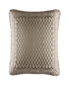 J Queen New York Five Queens Court Beaumont Decorative Pillow, 20" X 20" In Champagne