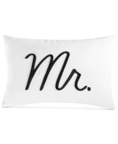 CHARTER CLUB EMBROIDERED DECORATIVE PILLOWS, 12" X 18", CREATED FOR MACY'S