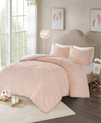 Madison Park Laetitia Medallion 3-pc. Duvet Cover Set, Full/queen In Blush