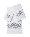 Linum Home Annabelle 3-pc. Embellished Towel Set Bedding In White