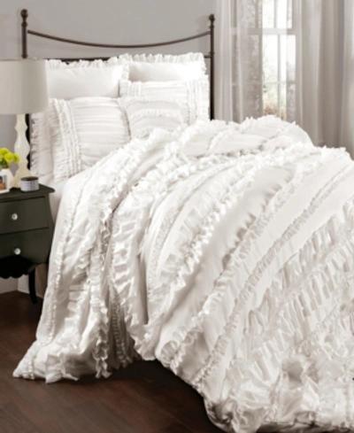 Lush Decor Belle 4-pc. King Comforter Set Bedding In White