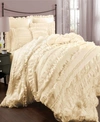 Lush Decor Belle 4-pc. Full/queen Comforter Set In Ivory
