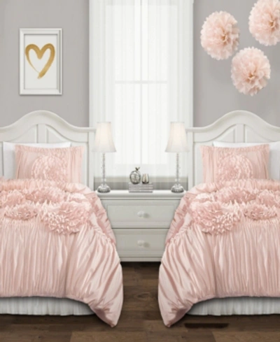 Lush Decor Serena 2pc Twin Xl Comforter Set Bedding In Pink Blush