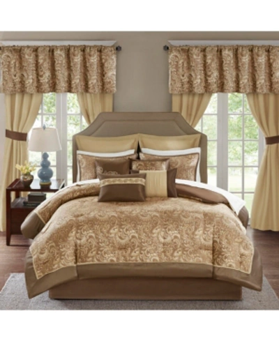 Madison Park Eleni 24-pc. King Room In A Bag Bedding In Brown