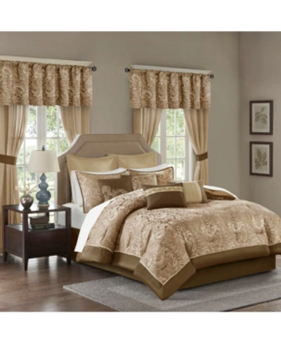 Madison Park Eleni 24-pc. Queen Room In A Bag Bedding In Brown