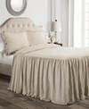 LUSH DECOR RUFFLE SKIRT 3-PIECE KING BEDSPREAD SET