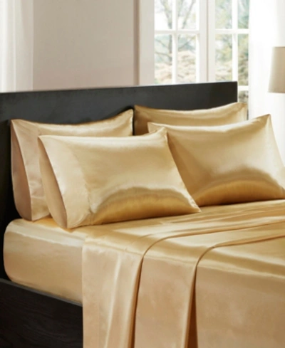 Madison Park Satin Pillowcase Pair, King In Gold