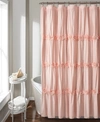 Lush Decor Darla Shower Curtain, 72" X 72" In Blush