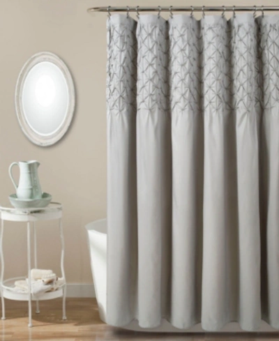 Lush Decor Bayview Shower Curtain, 72" X 72" In Gray