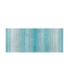 Home Weavers Gradiation Bath Rug, 21" X 54" In Turquoise
