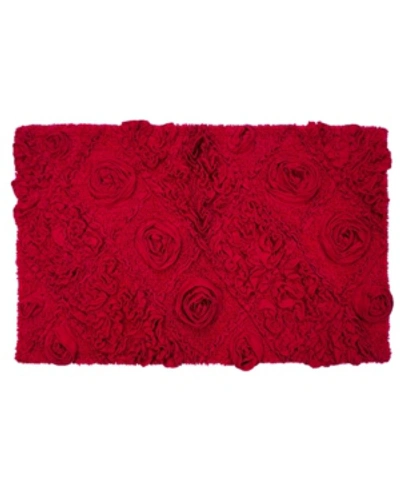 Home Weavers Modesto Bath Rug Bedding In Red